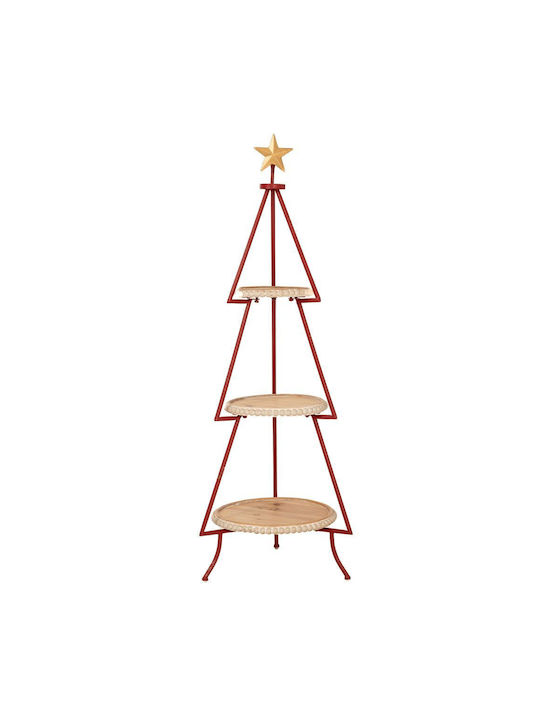 Metal Tree Stand with 3 Discs Φ33x99cm