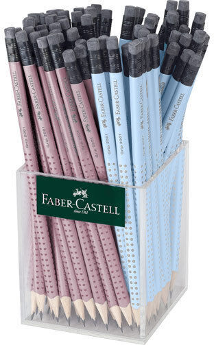 Faber-Castell Pencil HB Set with Eraser Silver 72pcs