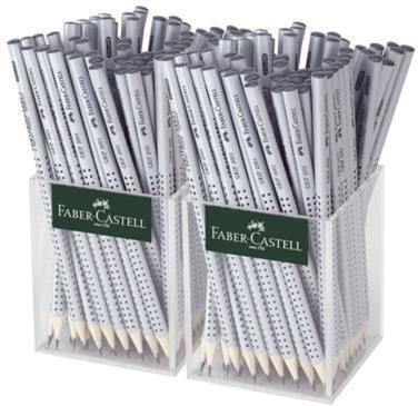 Faber-Castell Σετ 144 Μολύβια HB Ασημί