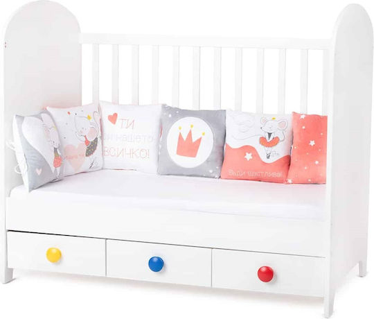 Amek Toys Пълни Люлка Стайна Mouse Ballet 30x180см
