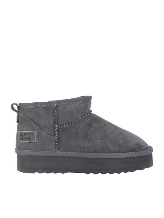 Superdry Suede Women's Ankle Boots Gray