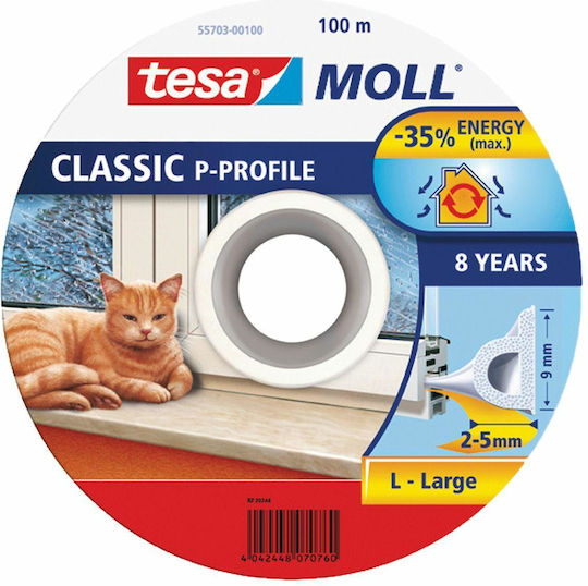 Tesa White Sealing Tape P 100m 9mm