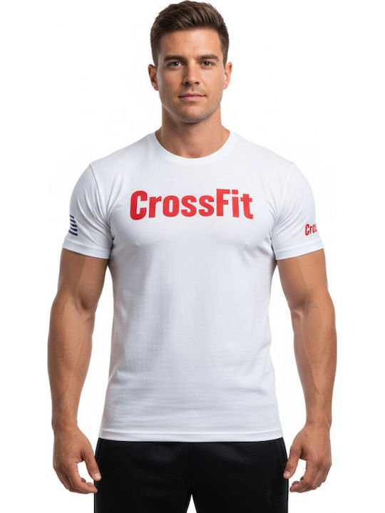 Αθλητικό T-shirt Λευκό, Κόκκινο