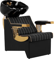 Gabbiano Friseursalon Marcus Gold Black Friseurwaschbecken