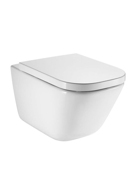Roca The Gap Wandhängende Toilette Randlos Ohne Deckel Weiße