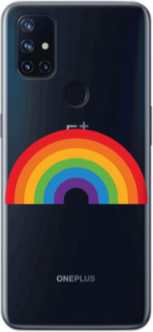 Oneplus Nord 10 Rainbow Mini Transparent Silicone TPU Case