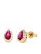 Rubini Earrings made of Gold 14K with Stones