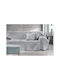 Guy Laroche Lama Ριχτάρι Τετραθέσιου Καναπέ Ζακάρ 170x350εκ. Silver 1133086224025