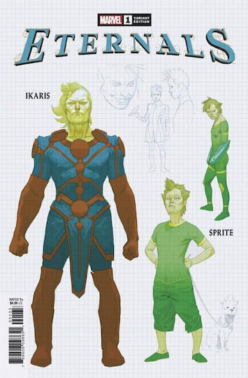 Comic Issue Eternals #01 1/10 Ribic Design Variant Cover Comic Issue Eternals #01 1/10 Ribic Design Variant Cover
