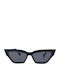 Looks Style Eyewear Γυναικεία Γυαλιά Ηλίου με Μαύρο Κοκκάλινο Σκελετό και Μαύρο Φακό 74cat-02110