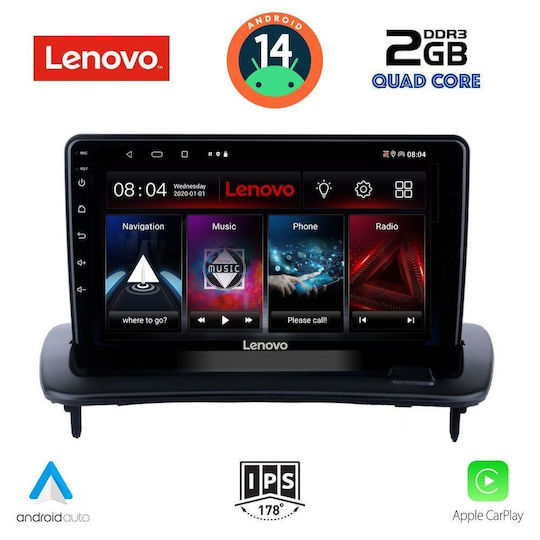 Lenovo Автомобилна Аудио Система (Блутут/USB/AUX/WiFi/GPS/Apple-Carplay/Android-Auto) с Тъчскрийн 9"