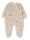 Babybol Baby Bodysuit Long-Sleeved Velvet Beige