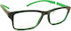 Centrostyle Men's Acetate Prescription Eyeglass Frame Black 15907