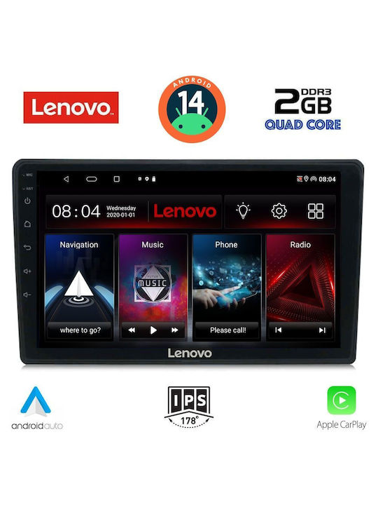 Lenovo Car Audio System for Mazda 2 2002-2007 (Bluetooth/USB/AUX/WiFi/GPS/Apple-Carplay/Android-Auto) with Touch Screen 10"