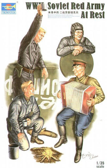 Trumpeter Soviet Φιγούρα Μοντελισμού Κόκκινη σε Κλίμακα 1:35