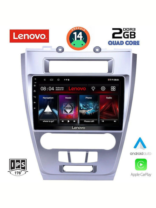 Lenovo Ηχοσύστημα Αυτοκινήτου για Ford Fusion 2012-2017 (Bluetooth/USB/AUX/WiFi/GPS/Apple-Carplay/Android-Auto) με Οθόνη Αφής 10"