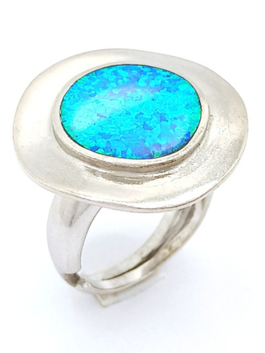 PS Silver Ring with Stones made of Silver