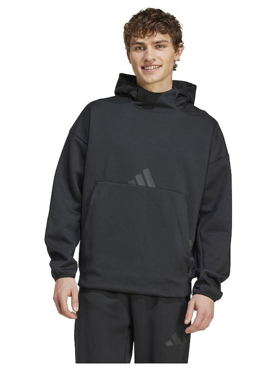 adidas Sweatshirt with Hood Black JE7537