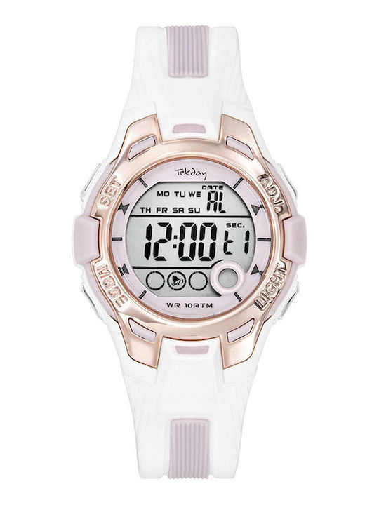 Tekday Παιδικό Ψηφιακό Ρολόι 37mm Μπεζ