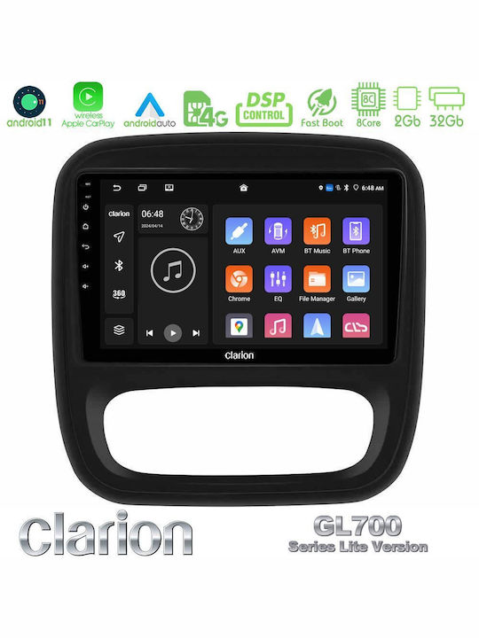 Clarion Автомобилна Аудио Система с A/C (Блутут/USB/WiFi/GPS/Apple-Carplay/Android-Auto) с Тъчскрийн 9"
