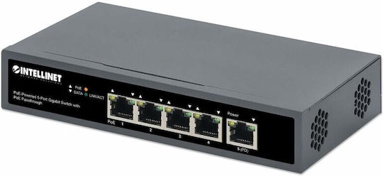 Intellinet 561846 Verwaltet L2 PoE+ Switch mit 24 Ports Gigabit (1Gbps) Ethernet und 4 SFP Ports
