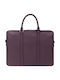 Leather Men's Briefcase Burgundy