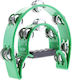 Crimson Green Plastic Hand Tambourine