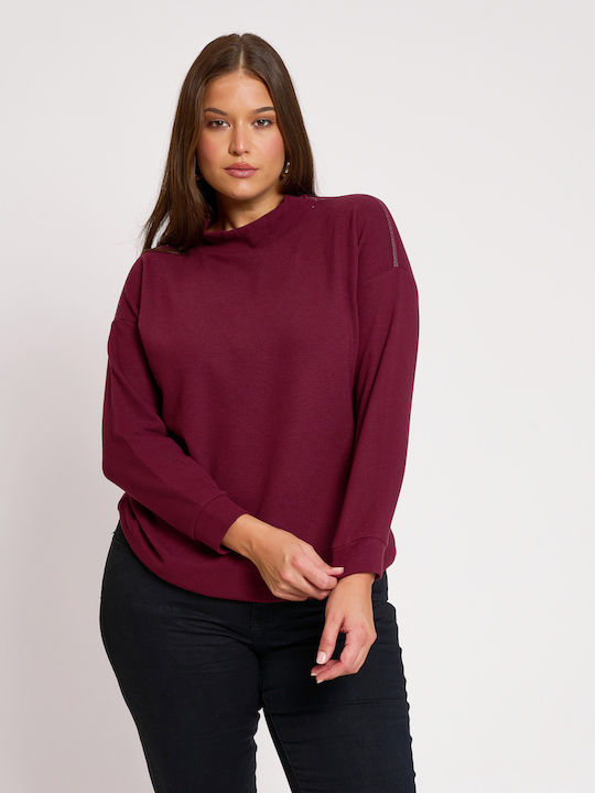 Women's Blouse Long Sleeve Burgundy