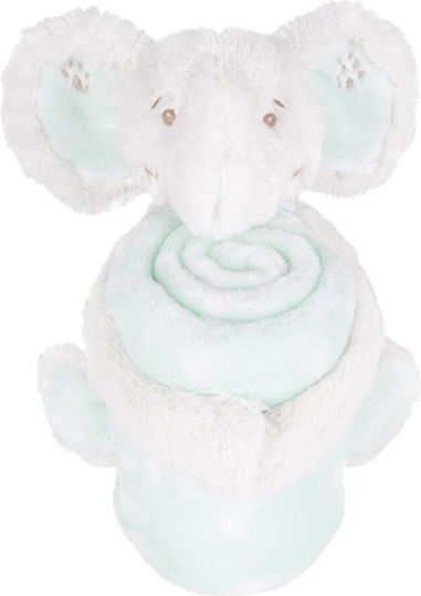 Queen Mother Baby Blanket Elephant Time Velvet Turquoise Vermilion 70x100cm