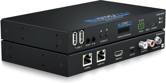 Blustream Ip200uhd-rx Ip Multicast Uhd Video Receiver Over 1gb Network