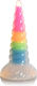 Uniglow Glow-in--dark Rainbow Silicone Dildo