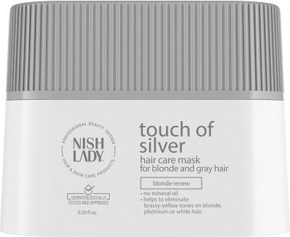Nish Lady Touch Of Silver Μάσκα Μαλλιών για Διατήρηση Χρώματος 275ml