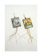 Bnart Hanging Handmade Wooden Wall Decor 28x8cm 2 Pieces