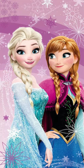 Viopros Frozen Kids' Beach Towel Lilac Frozen 140x70cm