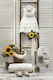Carousel Sunflower Baptism Set with Flowers Theme