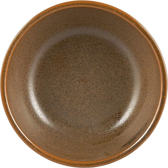 By Bone Serving Bowl Round made of Porcelain Brown with Diameter 7cm 24pcs