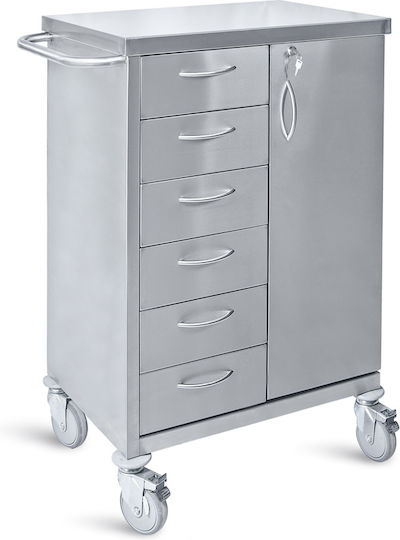 DM Construction Τροχήλατο Τραπεζάκι Nursing W50xD75xH100cm D-21