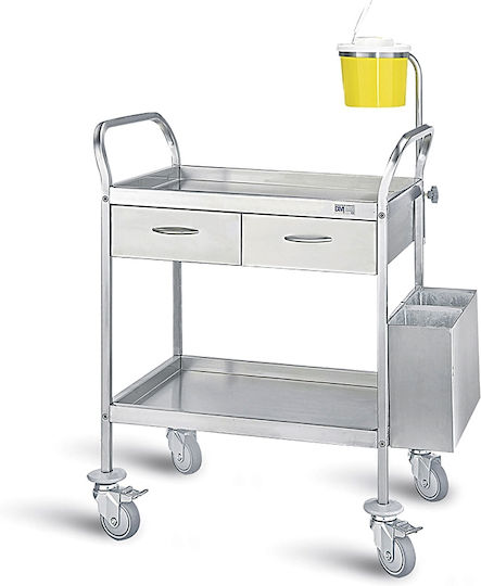DM Construction Τροχήλατο Τραπεζάκι Nursing W50xD70xH85cm D-26
