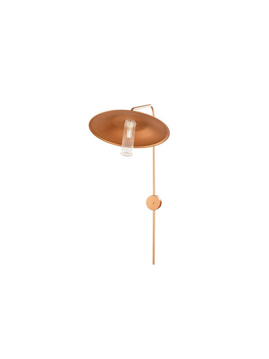 Luma Leuchte Wand mit Fassung E27 Kupfer 90x5cm