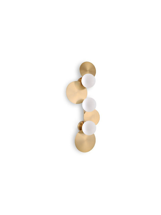 Luma Modern Leuchte Wand mit Fassung G9 Gold 80cm