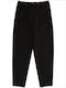 Pantaloni din Material Textil pentru Copii Negru