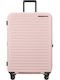 Samsonite Restackd Große Hartschale Reisekoffer Rosa mit 4 Rädern Höhe 75cm
