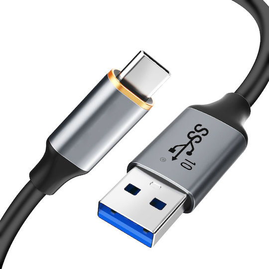 Cabletime USB 3.2 Cable USB-C male - USB-A 60W Μαύρο 1.5m CT-AMCMG2-AG15