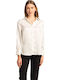 Brooklyn Women's Long Sleeve Shirt Ecru