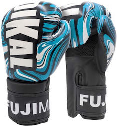 Fujimae Radical 3 Boxing Gloves made of Synthetic Leather for Match Blue