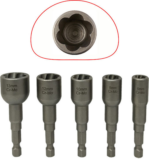 SKS Tools Σετ Εξωλκείς για Βίδες 5τμχ