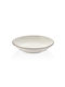 By Bone Effect Plate Soup made of Porcelain White with Diameter 21cm 6pcs
