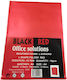 Black Red Folii de Plastic pentru Documente A4 10buc