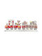 XMASfest Illuminated Christmas Wooden Figure Train Height 38.5cm