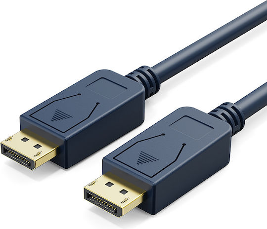 Cabletime Cable DisplayPort male - DisplayPort male 0.5m Μπλε